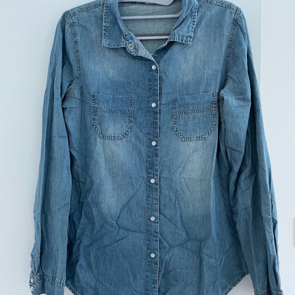 Light & Breezy Denim Button Up